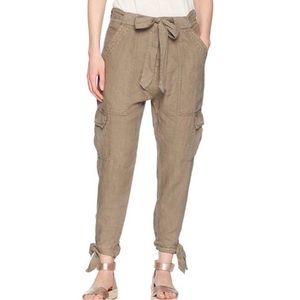 JOIE | ERLETTE LINEN CARGO PANTS NWT